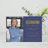 GEDURFD MODERN SCRIPT VIERING VAN HET LEVEN BEGRAF KAART (Staand voorkant)