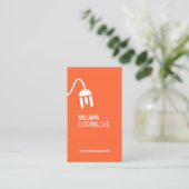 GEDURFD ORANJE ELEKTRICIEN MODERN VISITEKAARTJE (Staand voorkant)