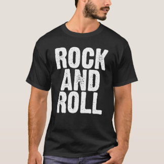 gedurfd Rock and Roll logo-ontwerp T-shirt