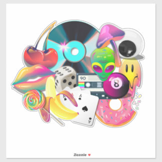 Gedurfd surrealisme sticker