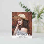 GEDURFD | Uitnodiging voor een modern foto-afstude (Staand voorkant)