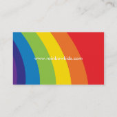 GEDURFD VISITEKAARTJE:: leuke regenboog 1L Visitekaartje (Achterkant)