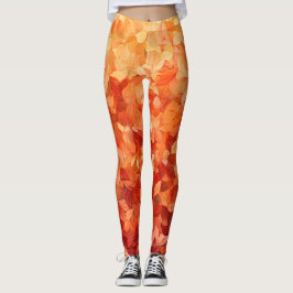 🌺 Gedurfde abstracte Floral in rood en roze 🌺 Leggings