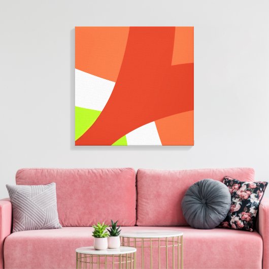 Gedurfde Abstracte Kantoor Canvas Afdruk (Insitu (Woonkamer))