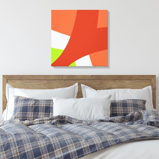 Gedurfde Abstracte Kantoor Canvas Afdruk (Insitu (Slaapkamer))