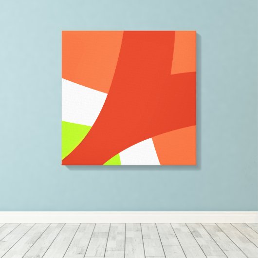 Gedurfde Abstracte Kantoor Canvas Afdruk (Insitu (Houten vloer))