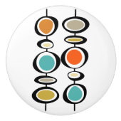 Gedurfde Abstracte ophangcirkels Midden-eeuws mode Keramische Knop (Voorkant)