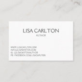 gedurfde Abstracte veer Visitekaartje (Achterkant)