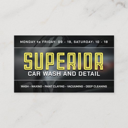 Gedurfde automobielstijl visitekaartje (Voorkant)