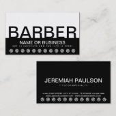 gedurfde BARBER klantenkaart Klantenkaartje (Voorkant / Achterkant)
