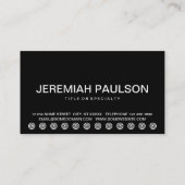 gedurfde BARBER klantenkaart Klantenkaartje (Achterkant)