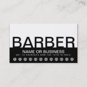 gedurfde BARBER klantenkaart Klantenkaartje (Voorkant)