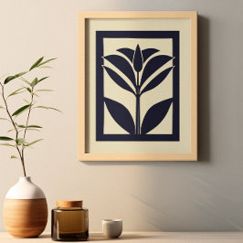 gedurfde botanische schaduw poster