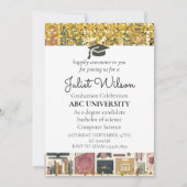 Gedurfde college elegant afstuderen begin kaart (Voorkant)