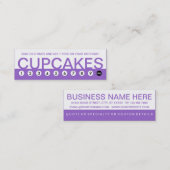 gedurfde CUPCAKES klantenbinding Klantenkaartje (Voorkant / Achterkant)