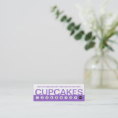 gedurfde CUPCAKES klantenbinding Klantenkaartje (Staand voorkant)