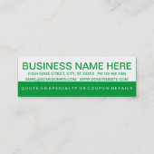 gedurfde DOG WALKS klantenloyaliteit Klantenkaartje (Achterkant)