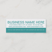 gedurfde DONUTS klantenkaart Klantenkaartje (Achterkant)