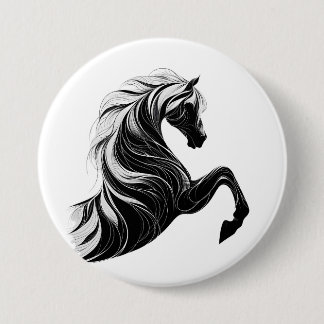 Gedurfde en elegante Horse Design Button