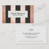 Gedurfde en Glamoureuze Mode Boutique Designer Visitekaartje (Voorkant / Achterkant)