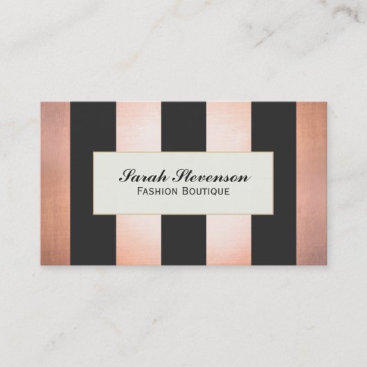 Gedurfde en Glamoureuze Mode Boutique Designer Visitekaartje (Voorkant)