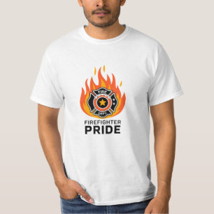 Gedurfde en grillige brandweerlieden waarderen kun t-shirt