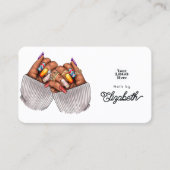 Gedurfde en kleurrijke Afro-Amerikaanse nagelsalon Visitekaartje (Voorkant)