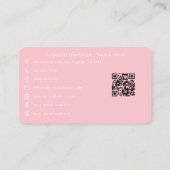 Gedurfde en kleurrijke Afro-Amerikaanse nagelsalon Visitekaartje (Achterkant)