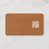 Gedurfde en kleurrijke Afro-Amerikaanse Nail Tech Visitekaartje (Achterkant)