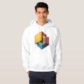 Gedurfde en moderne Abstracte kunst Hoodie (Voorkant volledig)