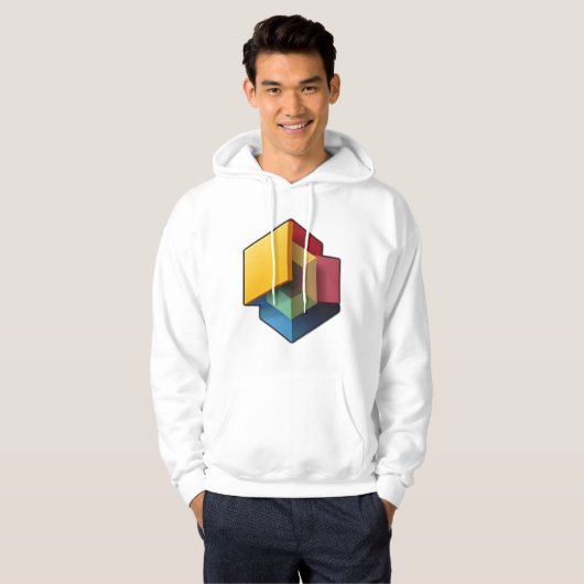 Gedurfde en moderne Abstracte kunst Hoodie (Voorkant volledig)