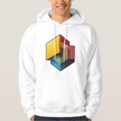 Gedurfde en moderne Abstracte kunst Hoodie (Voorkant)
