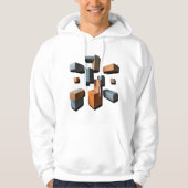 Gedurfde en moderne Abstracte kunst Hoodie (Voorkant)