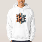 Gedurfde en moderne Abstracte kunst Hoodie (Voorkant)