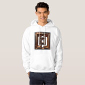 Gedurfde en moderne Abstracte kunst Hoodie (Voorkant volledig)