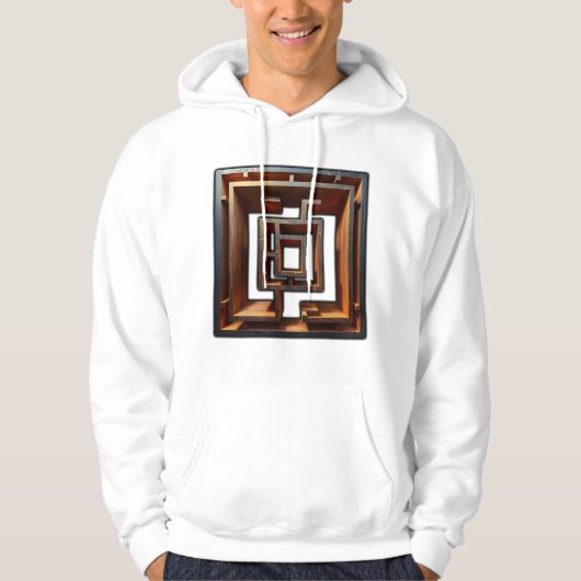 Gedurfde en moderne Abstracte kunst Hoodie (Voorkant)
