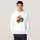Gedurfde en moderne Abstracte kunst Hoodie (Voorkant volledig)