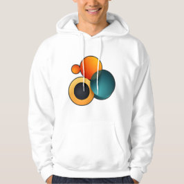 Gedurfde en moderne Abstracte kunst Hoodie