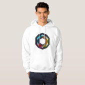 Gedurfde en moderne Abstracte kunst Hoodie (Voorkant volledig)