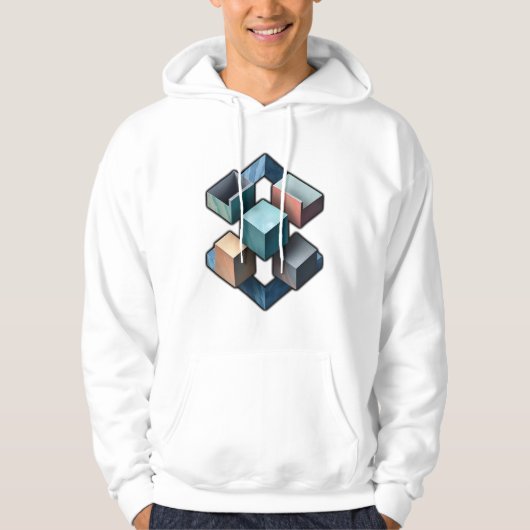 Gedurfde en moderne Abstracte kunst Hoodie (Voorkant)