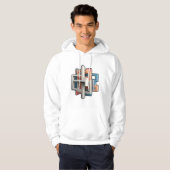 Gedurfde en moderne Abstracte kunst Hoodie (Voorkant volledig)
