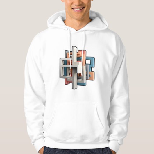 Gedurfde en moderne Abstracte kunst Hoodie (Voorkant)