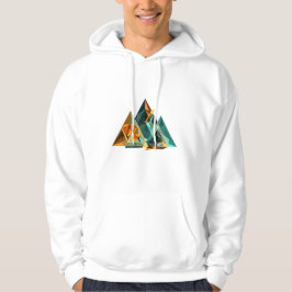 Gedurfde en moderne Abstracte kunst Hoodie