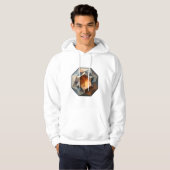 Gedurfde en moderne Abstracte kunst Hoodie (Voorkant volledig)