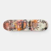 Gedurfde graffiti-geïnspireerd met Abstracte gelaa Persoonlijk Skateboard (Horizontaal)