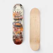 Gedurfde graffiti-geïnspireerd met Abstracte gelaa Persoonlijk Skateboard (Voorkant)