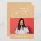 GEDURFDE GRILLIGE CALLIGRAFIE AFSTUDEREN UITNODIGI KAART (Voorkant / Achterkant)