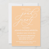 GEDURFDE GRILLIGE CALLIGRAFIE AFSTUDEREN UITNODIGI KAART (Achterkant)