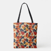 Gedurfde herfstbladeren met warme Herfst vibes Tote Bag (Achterkant)