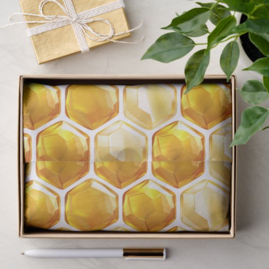 Gedurfde Honingraat Patroon Decoupage Tissuepapier (Geschenk)